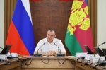 Губернатор Краснодарского края Вениамин Кондратьев провёл в режиме видеоселектора заседание КЧС